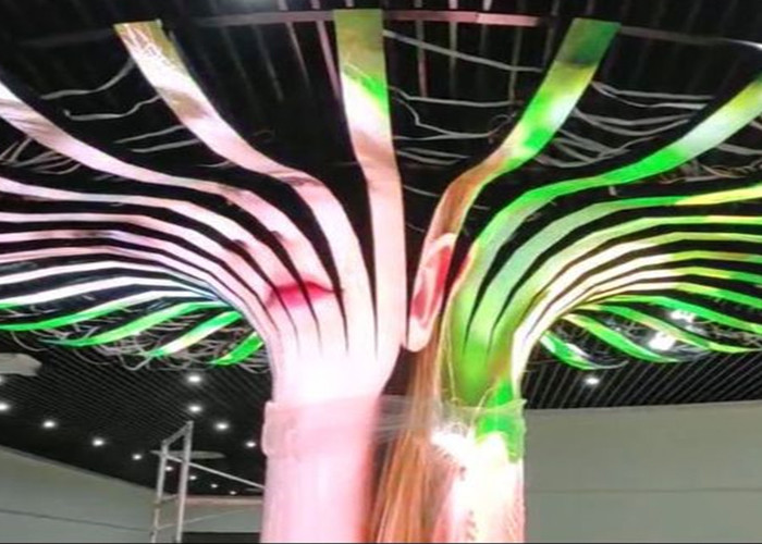 Automatically Adjust Brightness flexible LED panel RGB P2.5 P3 Creative Round Curve Soft Module