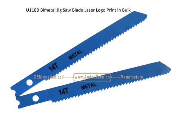Quality U118B Bimetal Jig Saw Blade Laser Logo Print in Bulk,Reciprocating Saw Blade ,Power Tools for sale