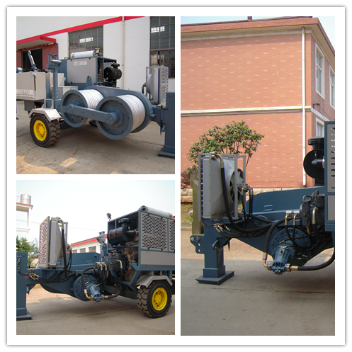 190kn Overhead Hydraulic Pulling Machine With Groove number 10 Engine Cummins