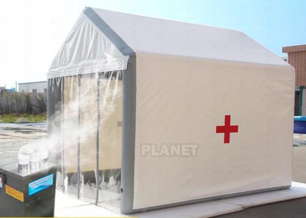 Quality Portable Emergency Disinfection Tent / Inflatable Military Channel Tent for sale