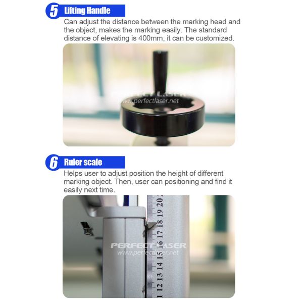 Portable 20w 30w 50w Fiber Laser Marking Engraving Machine Metal Laser Marking Machine