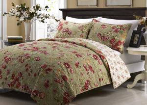 Buy cheap Printed Machine Quilting Bedspreads And Coverlets 3pcs Color / Pattern Customized product