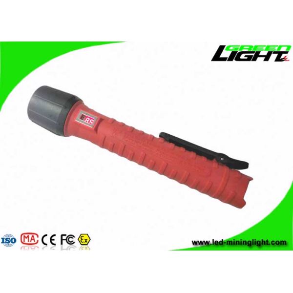 Rubber Switch Explosion Proof Torch 25000Lux IP68 Waterproof 1200 Battery Cycles