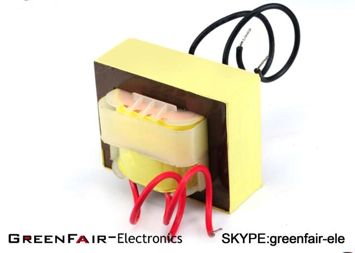 Linear EI66 Low Frequency Transformer 50 / 60Hz Lead Wire Terminal Silicon Lamination