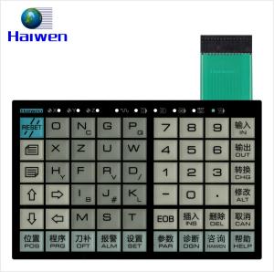 China Electric Matrix Metal Domes Membrane Keypad Switch With Clear LCD Window on sale