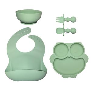Buy cheap MHC Baby Silicone Feeding Plates 6 Pcs Sets Nontoxic Baby Tableware Food Tray Dishes product