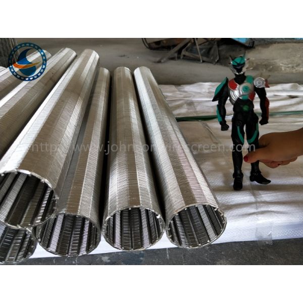 100 μm Rewind Industrial Wedge Wire Screen , From Inside To Outside Filter Type