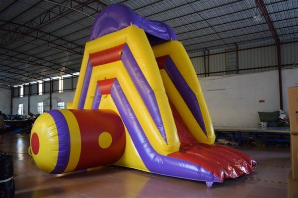 Quality Big Commercial Inflatable Water Slides For Pool Short 5 - 8 Kids Capacity for sale