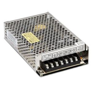 Buy cheap 54W Dual output switching mode power supply +5V/+24V with 85 to 264V AC Input Voltage D-50B product