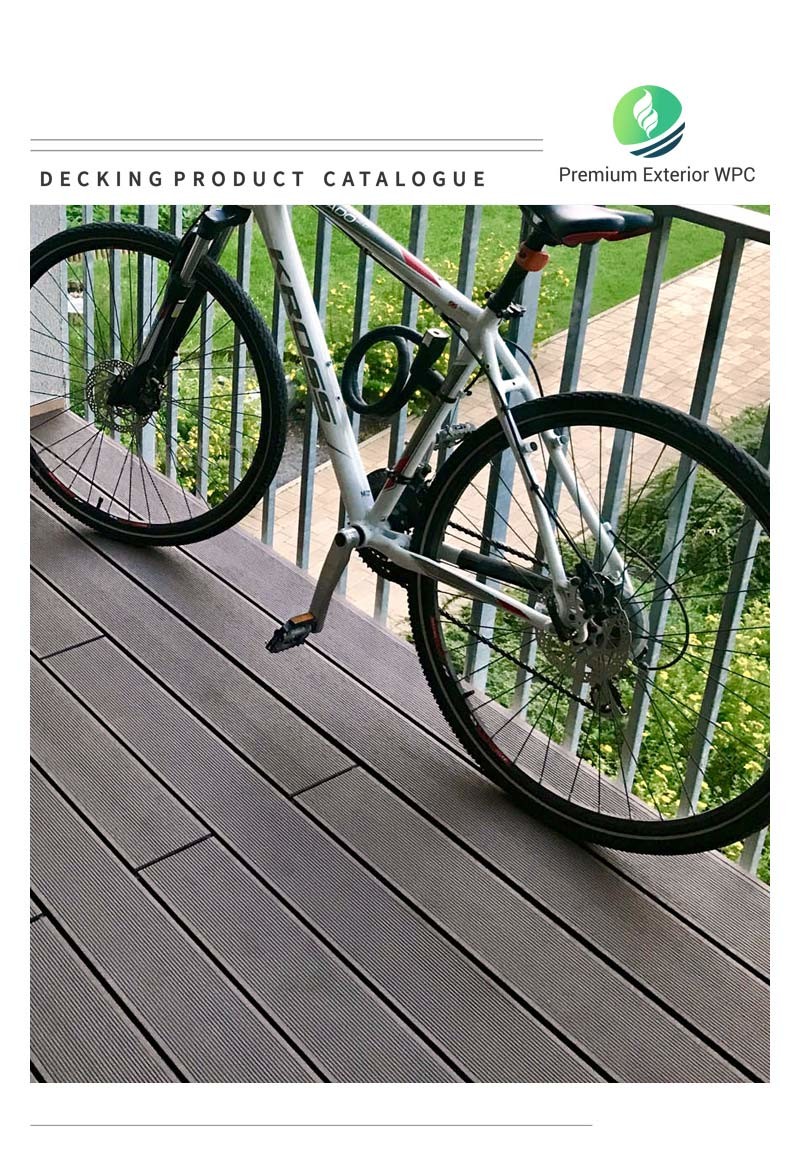 Safety WPC Decking Panel Low Maintenance Anti Slip Composite Decking Board
