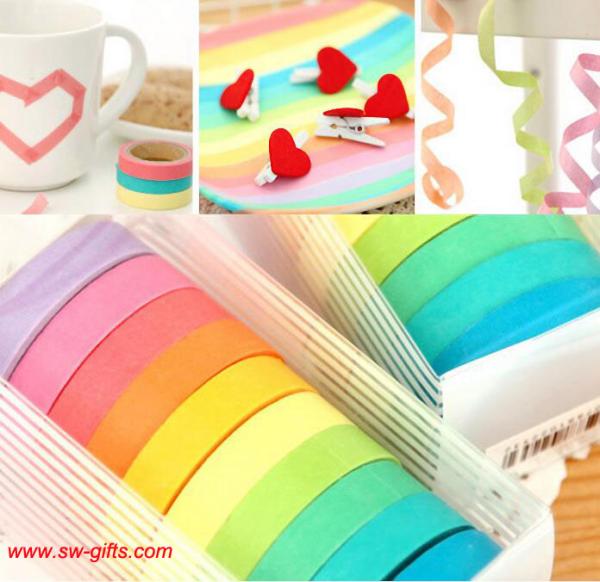 Quality New Design DIY decorative adhesive paper sticky paper tape for scrapbooking Diary Gifts for sale