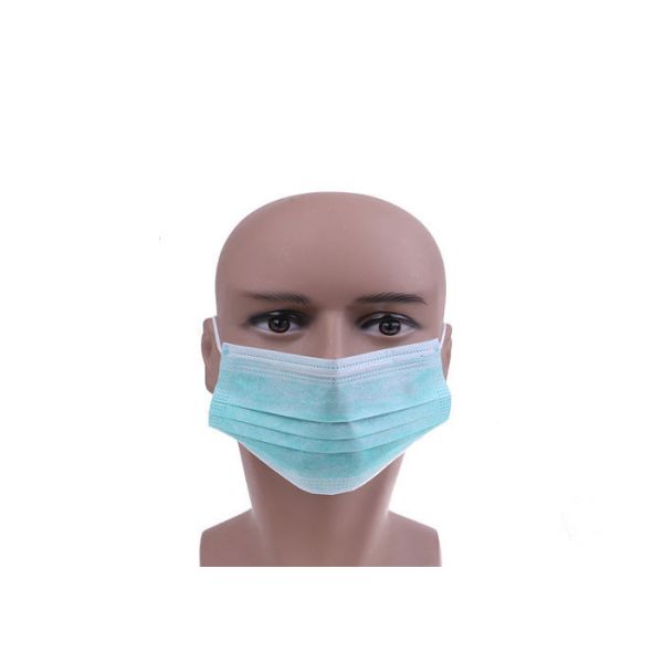 Eco Friendly Standard Earloop Face Mask , Sterile Blue Disposable Mask