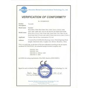 Turboo Automation Co., Ltd Certifications