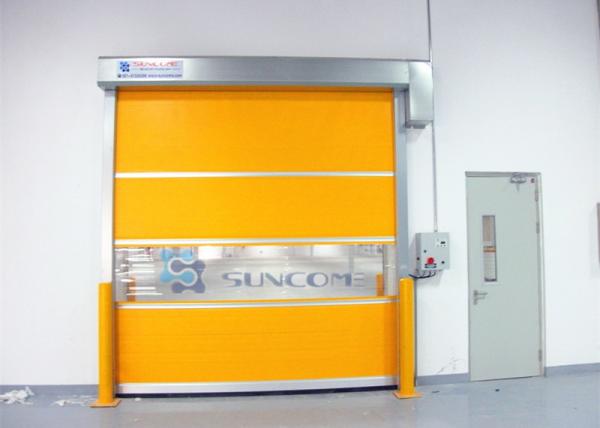 Quality Transparent Window Commercial Garage Doors Stainless Steel Frame for sale