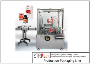 China Intelligent Bottle Cartoning Machine / Carton Box Packing Machine Speed Up To 120 BPM on sale
