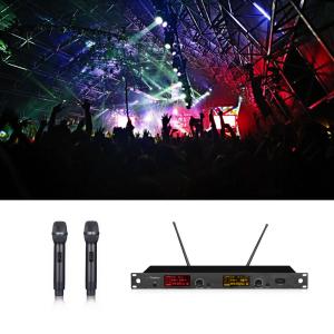 China 120MHz Four Channel UHF Wireless PA Microphone on sale