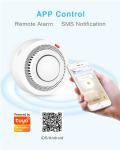 Tuya Smart WiFi Smoke Detector APP Control Remote Alarm SMS Notification 80DB