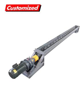 High Efficiency Skid Steer Grain Screw Auger Conveyor With Transmission System