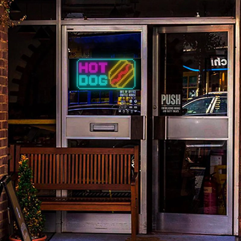 24*48 LED Flexible Light Display APP Control Car Advertising Screen Ip65 Full Color High Definition Car Display