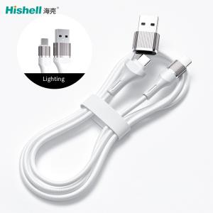 Hishell Stainproof Safe Charge Speed Data Cable For Cell Phone Multicolor
