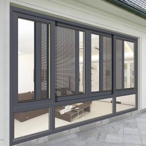 Buy cheap Architectural Residential Aluminium Sliding Windows Powder Coating Coffee Brown product