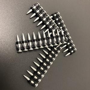 Step Shank Collated Concrete Nails / Flat Head Galvanised Nails 25mm For GSN50 Nailer