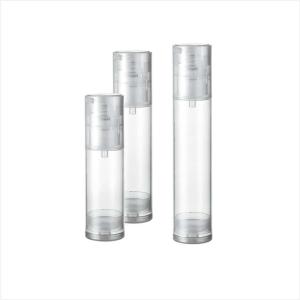 Buy cheap 15ml 30ml 50ml Single wall round cosmetic airless pump travel bottle in PP PCR Material product