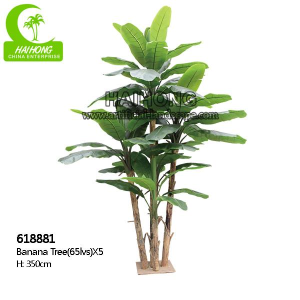 Quality Fire Retardant H350cm Large Artificial Landscape Trees With Real Touch Leaves for sale