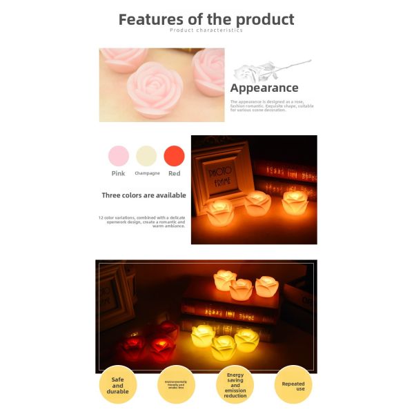 Rechargeable Eco-Friendly LED Tea Light with Remote Control for Romantic Home Decoration
