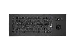 China Military Black Metal Keyboard With Trackball on sale