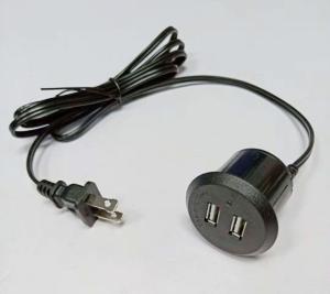China UL Certified Dual USB Power Adapter Conference Table Socket / USB Charger Socket on sale