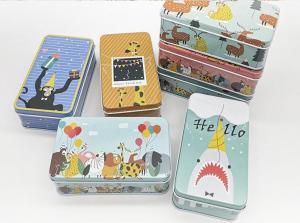 Buy cheap Flower Post Card Custom Tin Cans Stationery Metal Can Box product