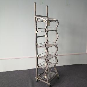 China Beverage Or Wines  Floor Standing Rack Store Display Stand Cutomized Color on sale