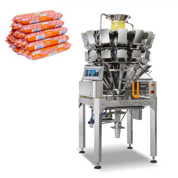 Quality Pneumatic Digital Control Combination Scale Particle Form Fill Seal Long Biscuit Ham Sausage for sale