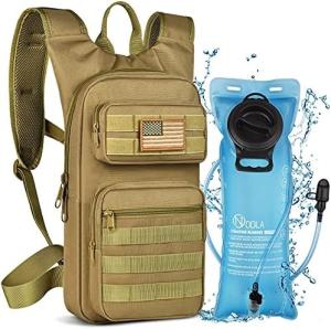 China Hydration Backpack with 3L TPU Water Bladder, Tactical Molle Water Backpack for Men Women, Hydration Pack for Hiking on sale