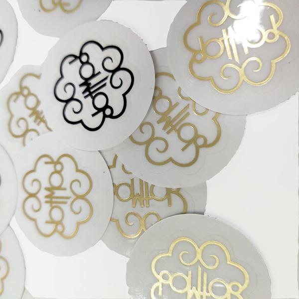Quality Hot Stamp Foil Stamped Sticker Notary Seal label Sticker Anti Counterfeit for sale