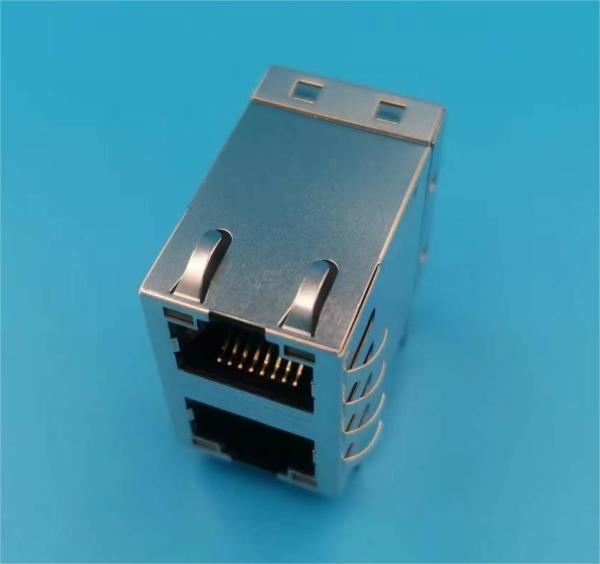 Quality 2X1 1000BASE RJ45 Modular Jacks Connector Rj45 Modular Plug Middle Size for sale
