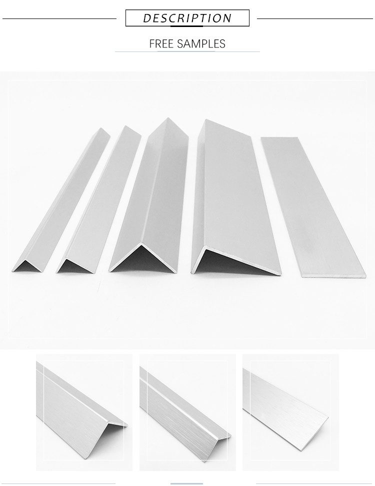 Industrial Right Angle Aluminum Extrusion Profiles For Wall Protection