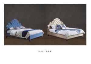 Buy cheap unique America style fabric soft bed furniture China factory product