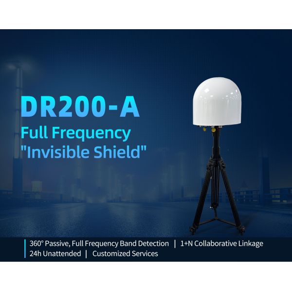 DR200-AB Fixed Drone Detection and Jamming Equipment with Full Frequency Band Scanning 70MHz-6GHz