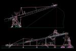 Heavy Duty Slewing Cantilever Stacker For Bulk Material Storing And Blending