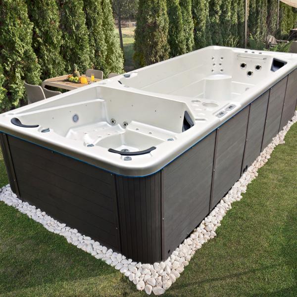 Quality 8 Person Outdoor Massage Spa Pool Whirlpools Swim Pool For Swimming for sale