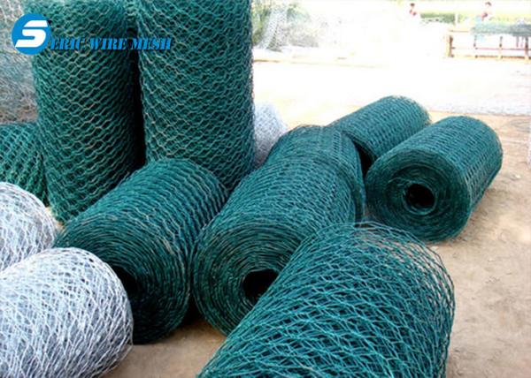 Quality Galvanized/PVC hexagonal wire mesh for Poultry fence for sale