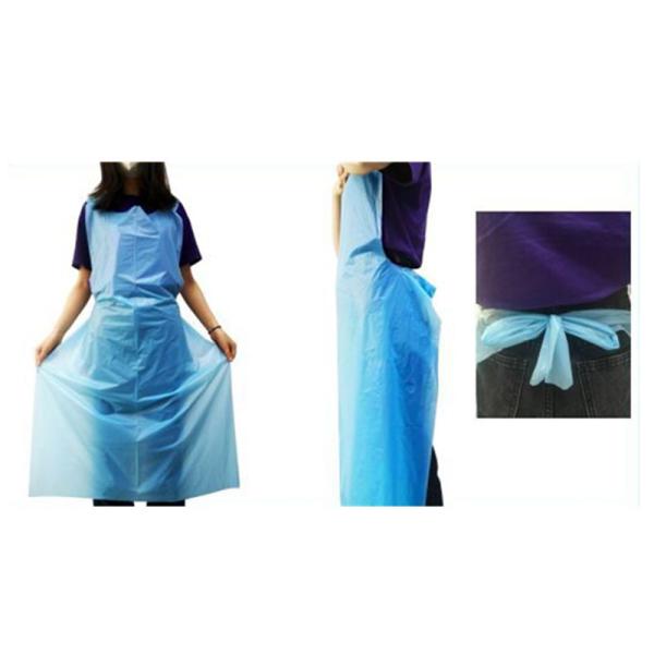 Quality Environmentally Friendly Disposable Polyethylene Aprons With Waist Tie Closure for sale