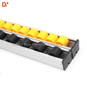 Flow Rail Roller Track Conveyor , PP / ABS Gravity Roller Track 28mm x 25mm