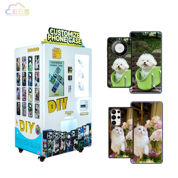Quality Convenient Personalised Phone Case Vending Machine with Language Options English/Chinese/Spanish for sale