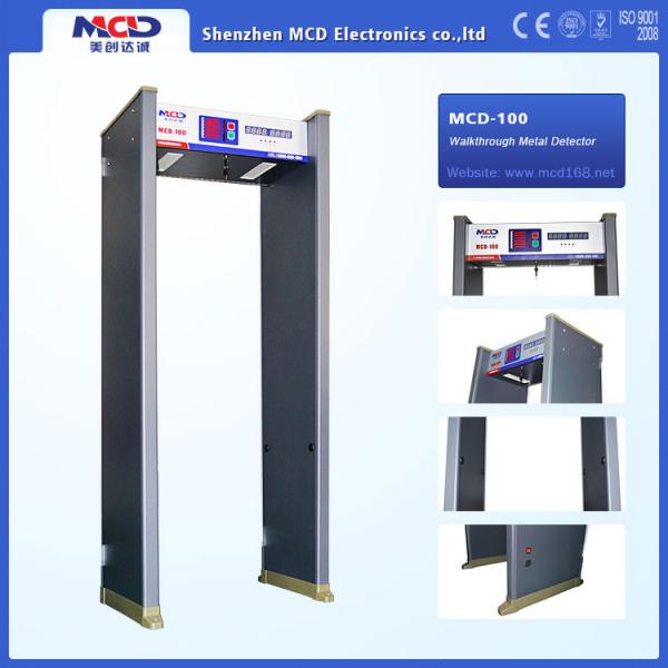 Quality Waterproof 8 status led display Walk Through Gate with 0-99 adjustable sensitivity for sale