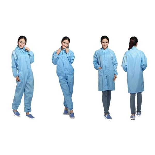 Antistatic Coverall ESD Smock Garment Dust Proof Reusable ESD Clothes Jumpsuit Workwear Jacket