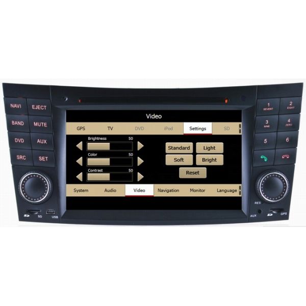 Mercedes Benz W211 car radio with iPod RDS gps navigation digital TV TMC OCB-8797