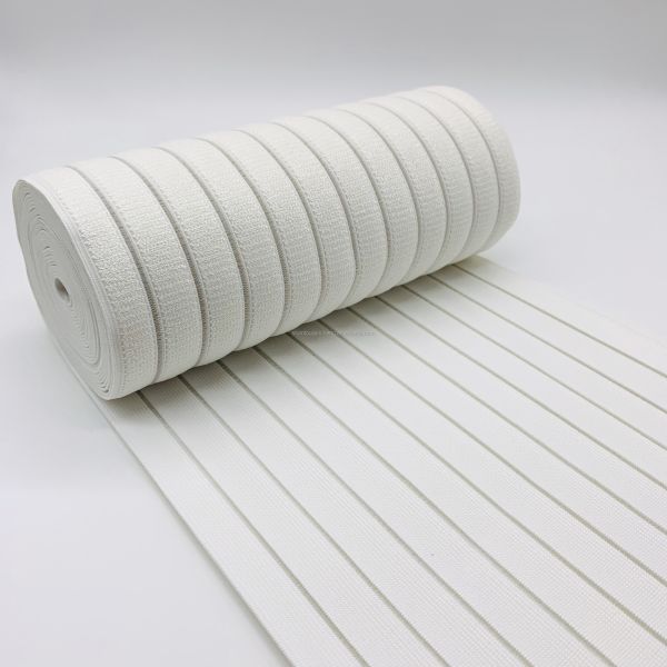 115mm polyester webbing spandex cotton elastic band fish silk elastic band for sticky abdominal band